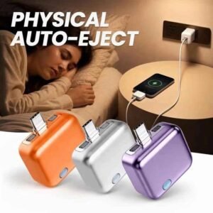 USB C Auto Eject Charger with Physical Disconnect, ( Multi Color )